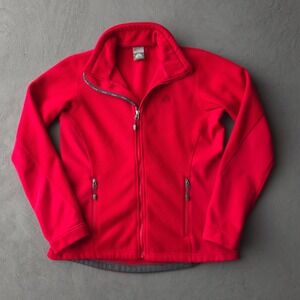 Vintage 2000s Full Zip Fleece Jacket Size M Red Nike ACG
